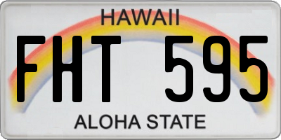 HI license plate FHT595
