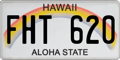 HI license plate FHT620