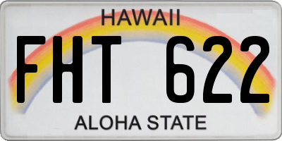 HI license plate FHT622