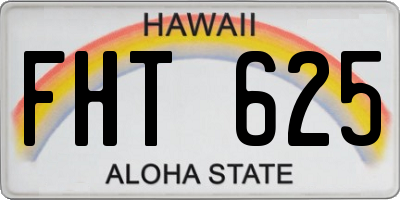 HI license plate FHT625