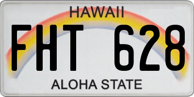 HI license plate FHT628