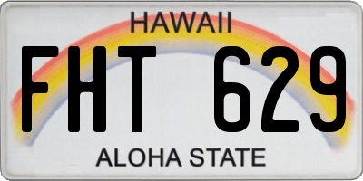 HI license plate FHT629