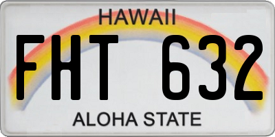 HI license plate FHT632