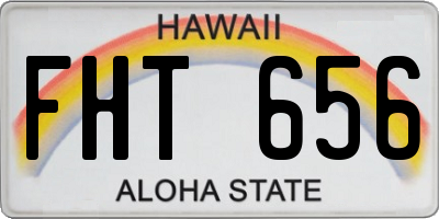 HI license plate FHT656