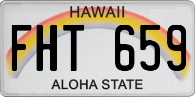 HI license plate FHT659