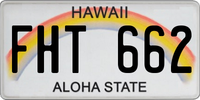 HI license plate FHT662