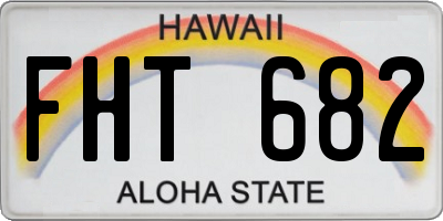 HI license plate FHT682