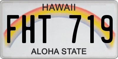 HI license plate FHT719