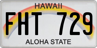 HI license plate FHT729