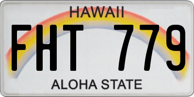 HI license plate FHT779