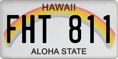 HI license plate FHT811