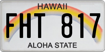 HI license plate FHT817
