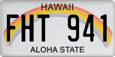 HI license plate FHT941