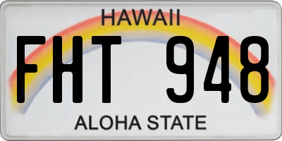 HI license plate FHT948