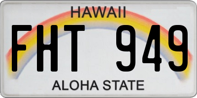 HI license plate FHT949