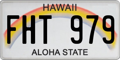 HI license plate FHT979