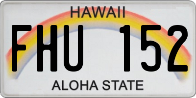 HI license plate FHU152