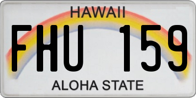 HI license plate FHU159