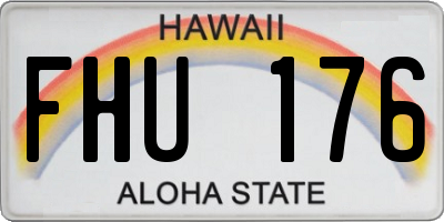 HI license plate FHU176