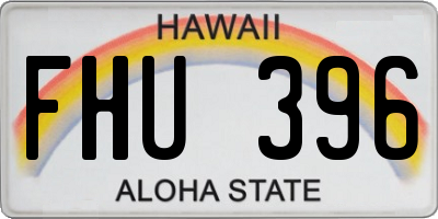 HI license plate FHU396