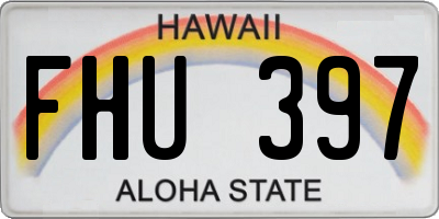 HI license plate FHU397