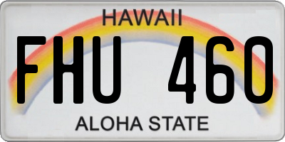 HI license plate FHU460