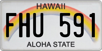HI license plate FHU591