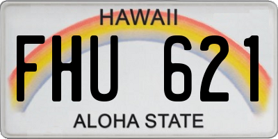 HI license plate FHU621