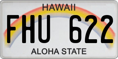 HI license plate FHU622