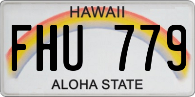 HI license plate FHU779