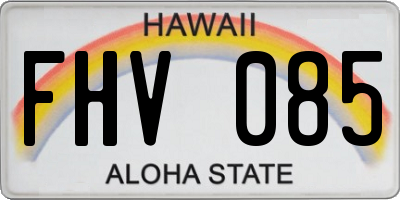 HI license plate FHV085
