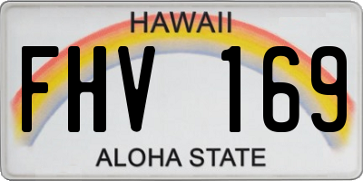 HI license plate FHV169