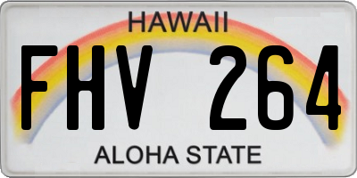 HI license plate FHV264