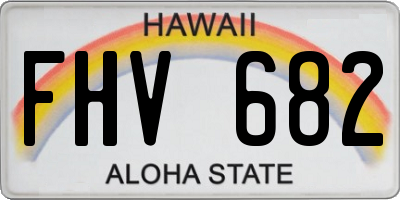 HI license plate FHV682