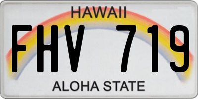 HI license plate FHV719