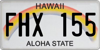 HI license plate FHX155