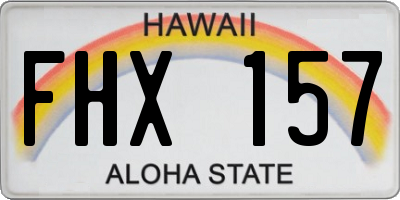 HI license plate FHX157