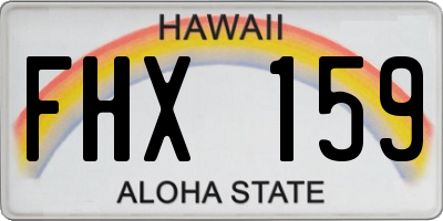 HI license plate FHX159