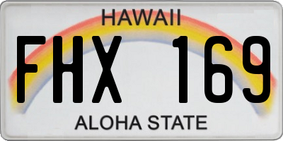 HI license plate FHX169