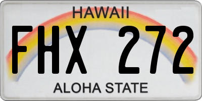 HI license plate FHX272