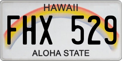 HI license plate FHX529