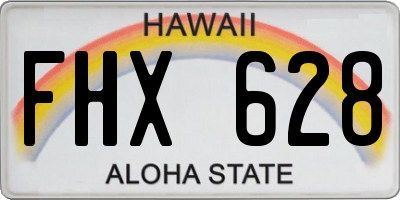 HI license plate FHX628