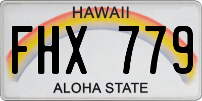HI license plate FHX779