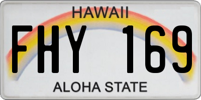 HI license plate FHY169