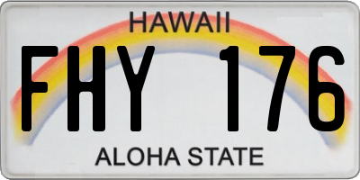 HI license plate FHY176