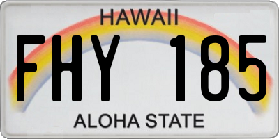 HI license plate FHY185