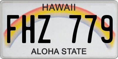 HI license plate FHZ779