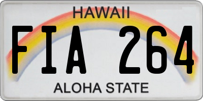 HI license plate FIA264