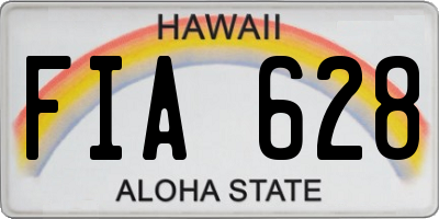 HI license plate FIA628