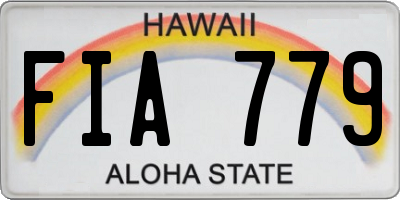 HI license plate FIA779